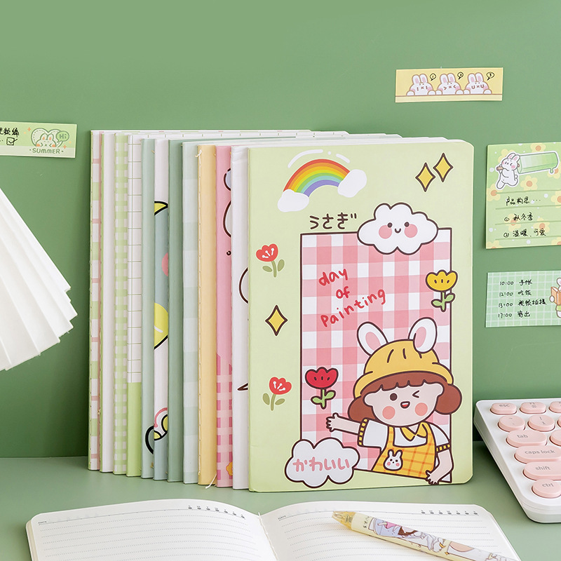 A5车线本卡通创意笔记本高颜值可爱小学生用品记事本儿童文具本子